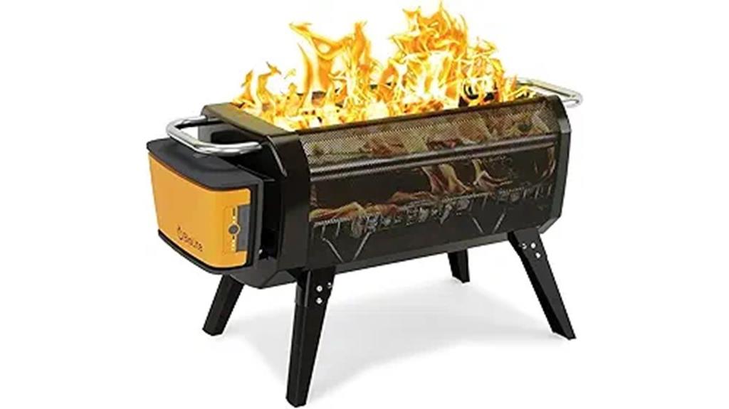 smokeless fire pit grill