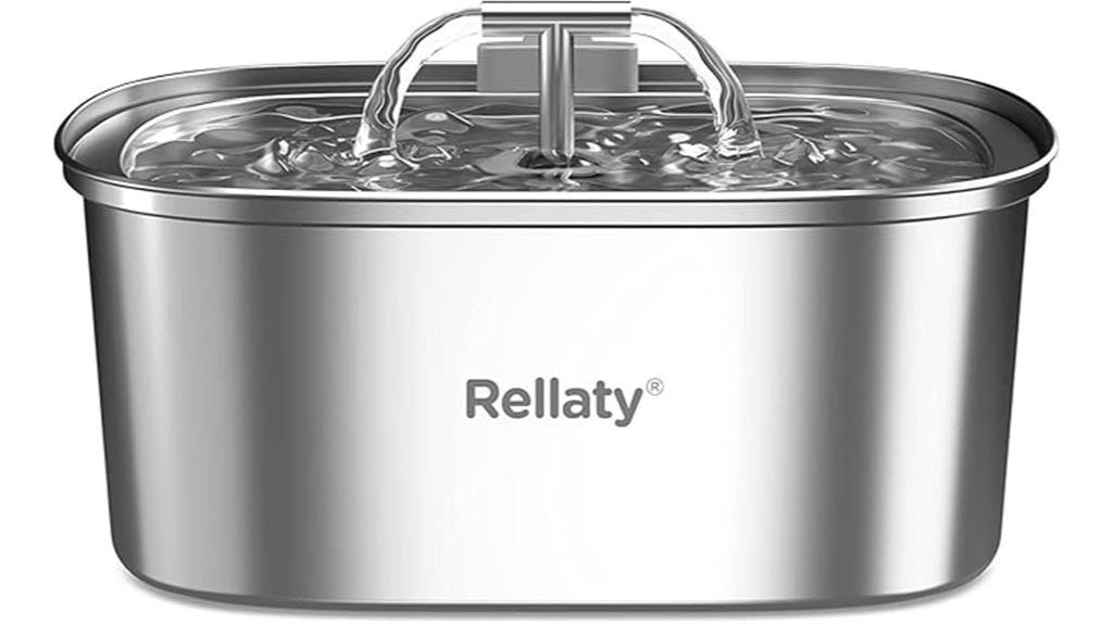 stainless steel cat fountain