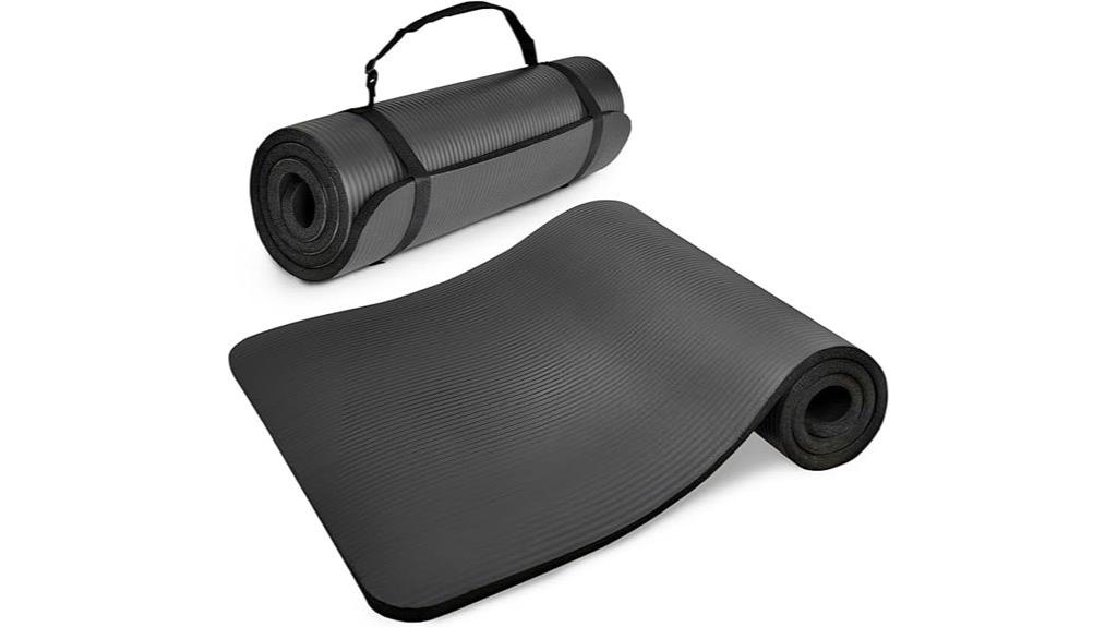 thick non slip exercise mat