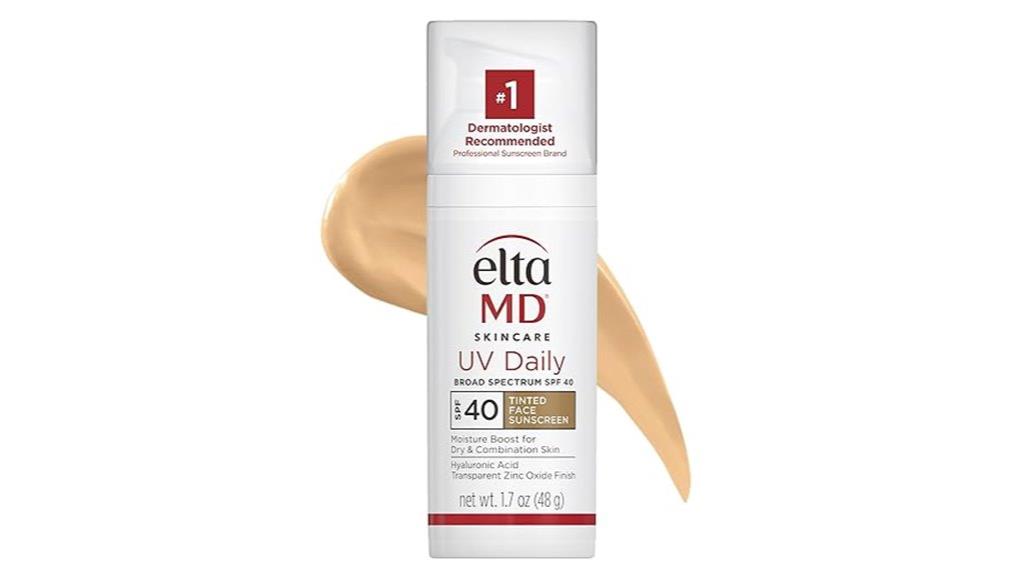 tinted spf 40 face sunscreen