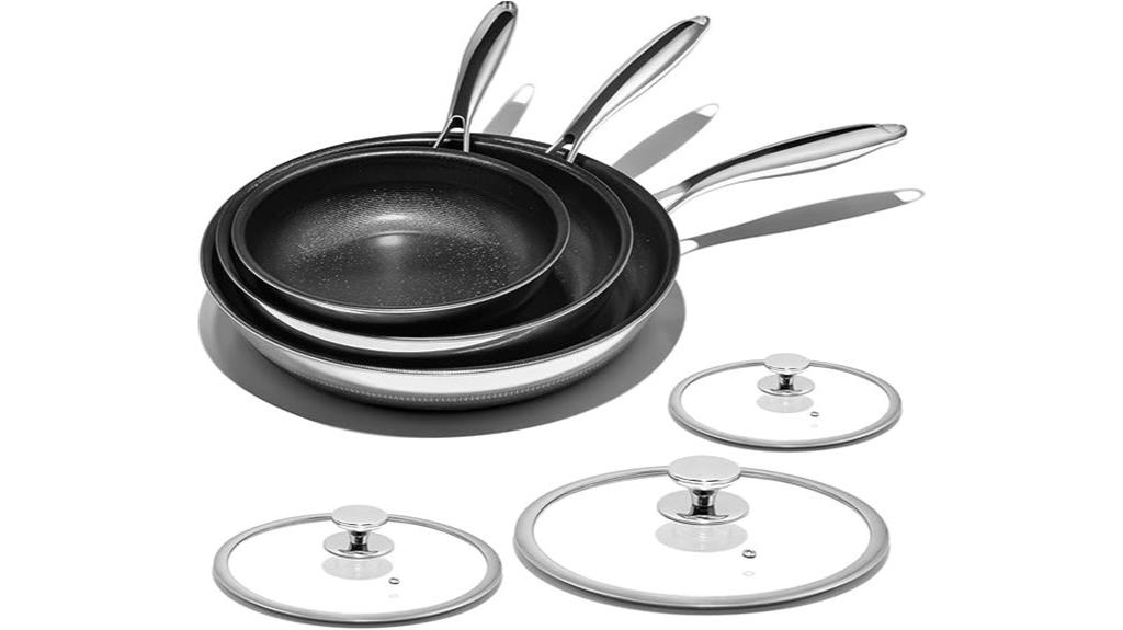 titanium ceramic nonstick cookware