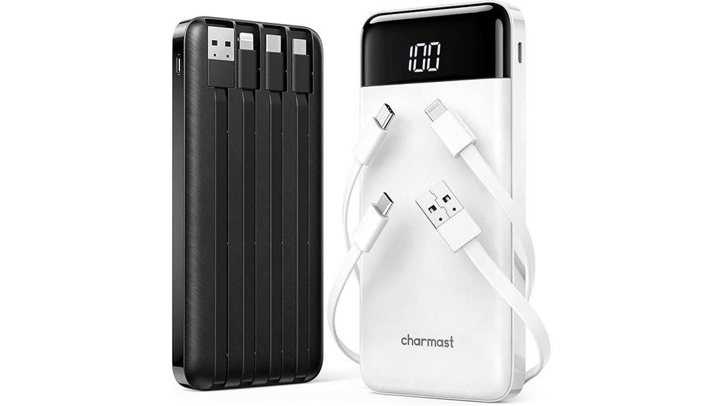 two portable chargers included
