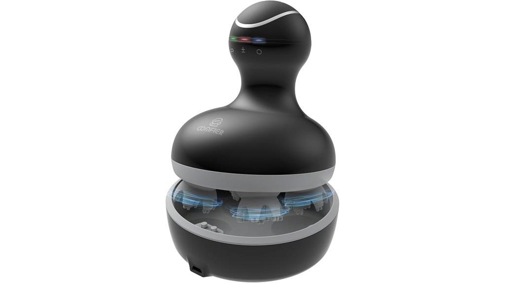 waterproof scalp massager device