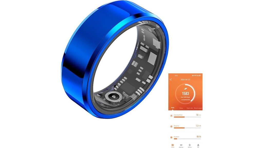 waterproof stainless steel fitness ring