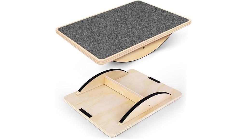 wooden adult balance wobble board
