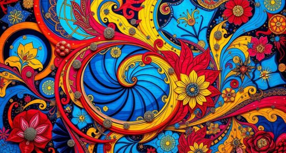 bold vibrant digital art