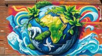 climate themed mural art