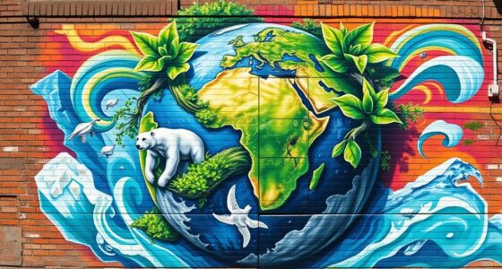 climate themed mural art