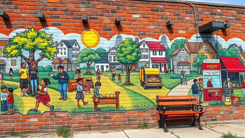 community murals tell local stories