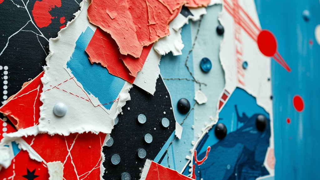 digital and physical collage