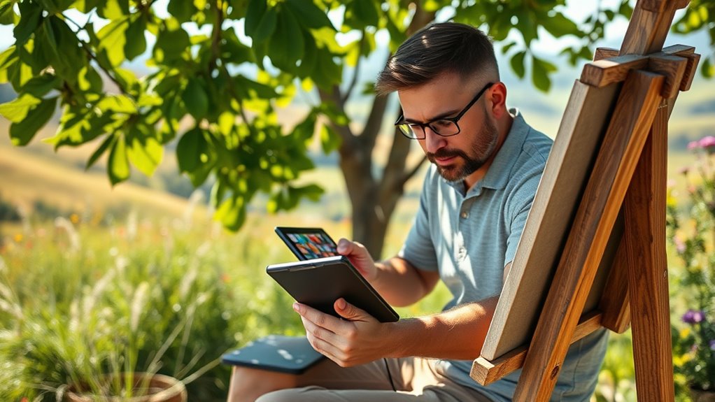 digital plein air painting tools