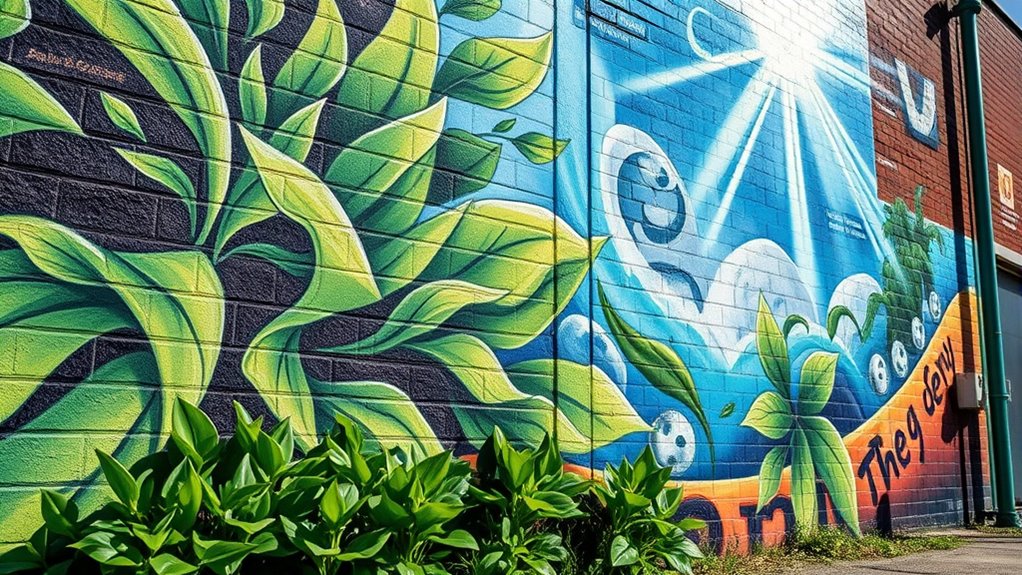 eco friendly mural sustainability