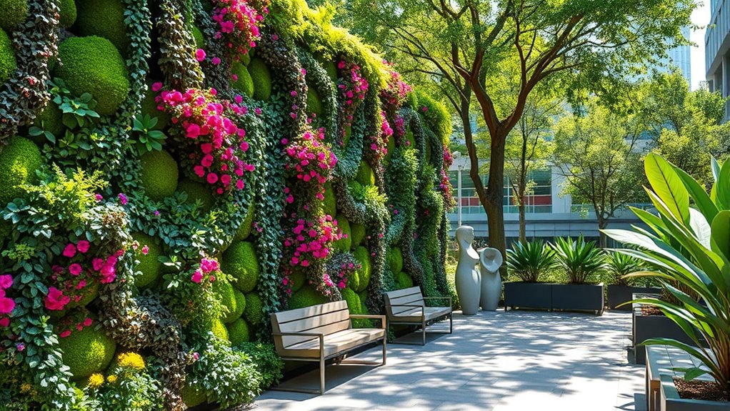 green walls promote biodiversity