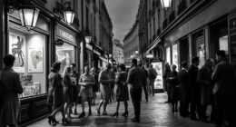 mid century black paris art