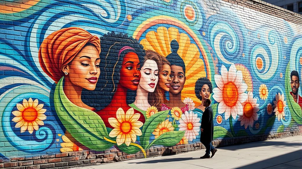 murals promoting mental wellness