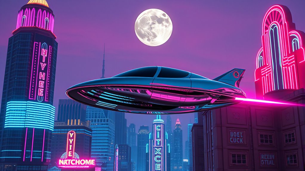 nostalgic future tech fusion