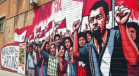 political murals and protests