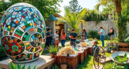 recycled material art projects