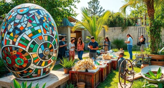 recycled material art projects