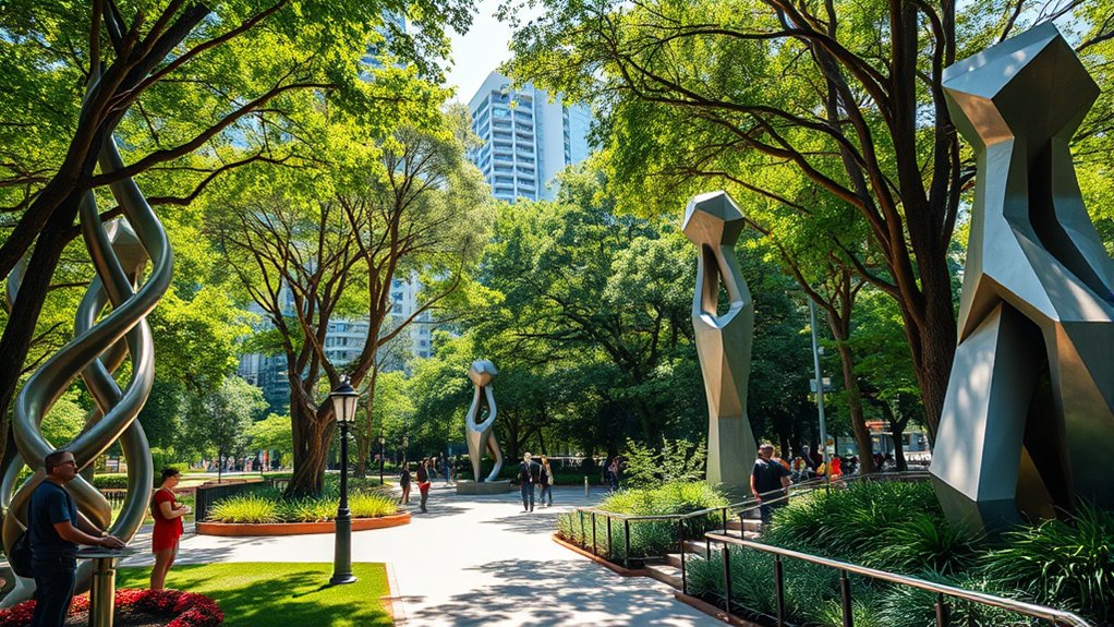 sculptural art in parks