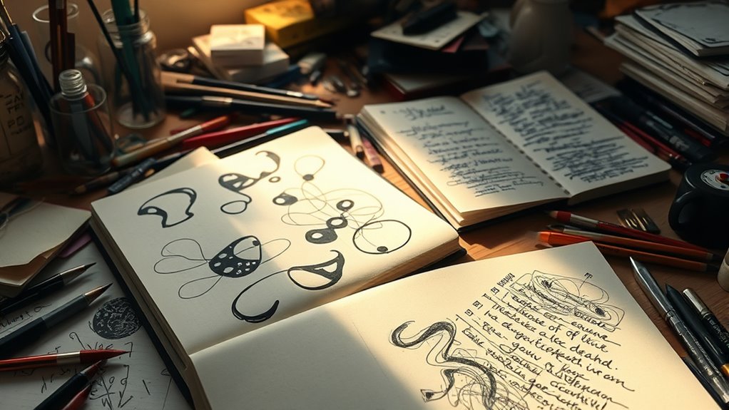 spontaneous art and writing