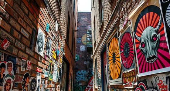 street art stickers and wheatpaste