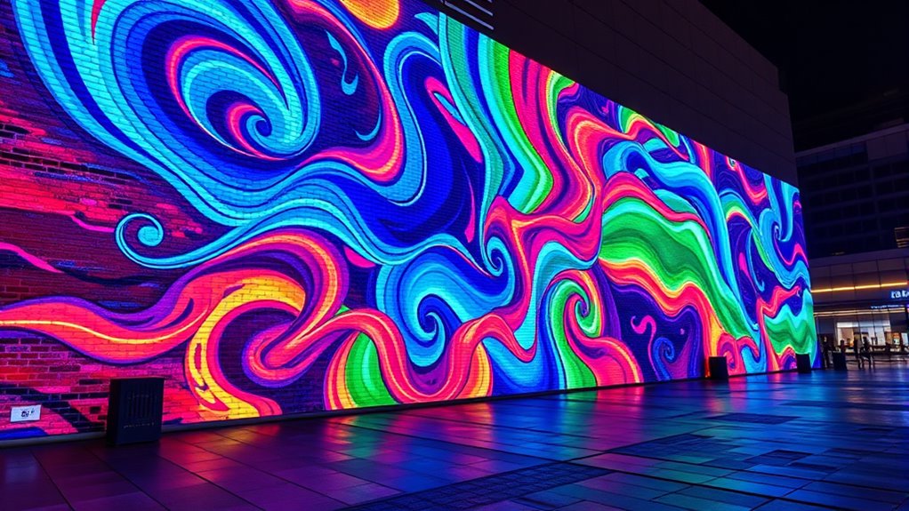 urban projection mapping murals