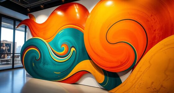 vintage oversized abstract art