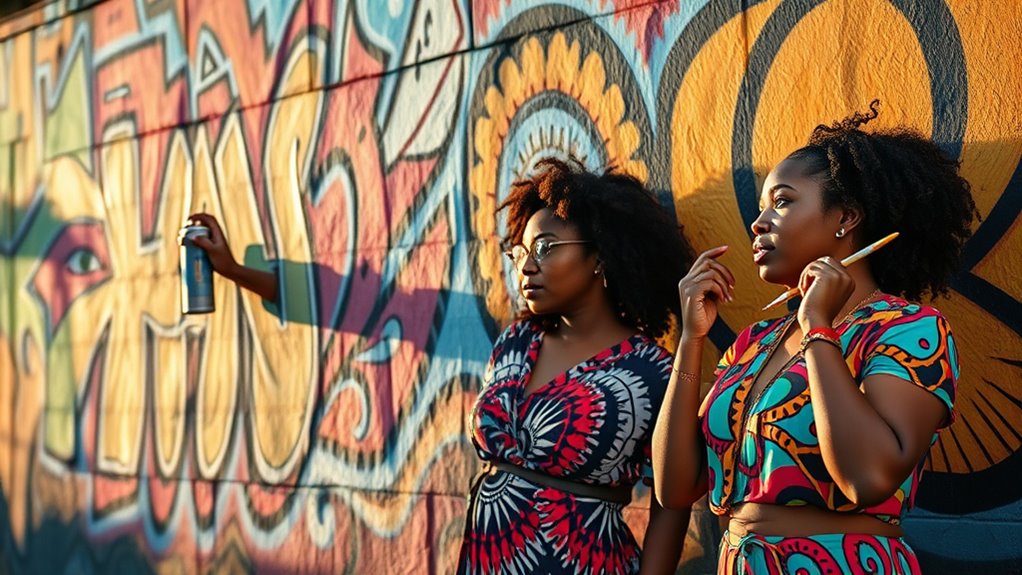 women empowering urban art