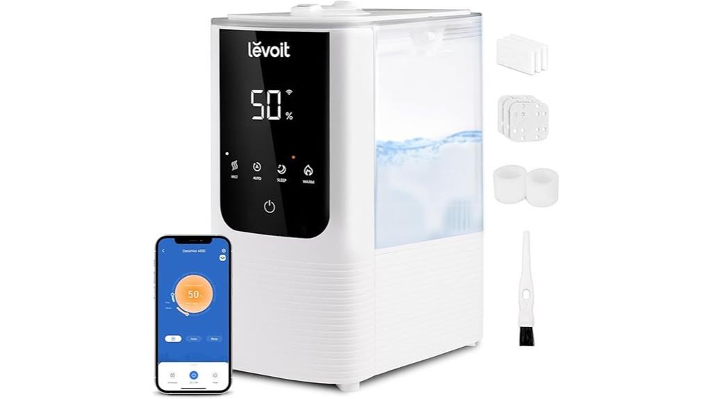 bedroom humidifier with large tank