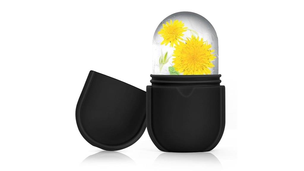 black silicone ice roller