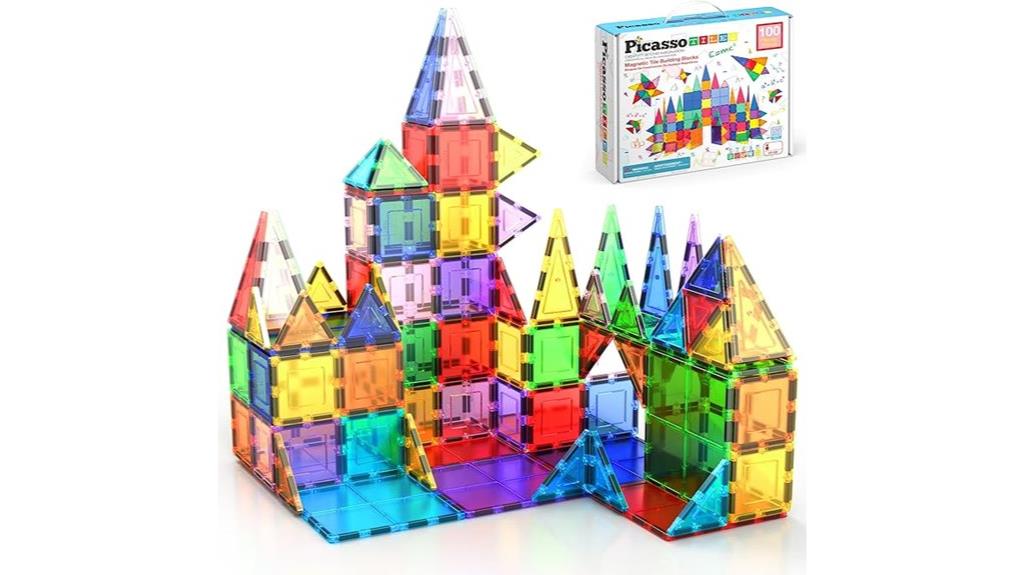magnetic tiles building set