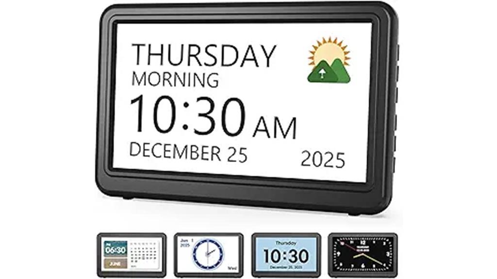 senior digital clock features