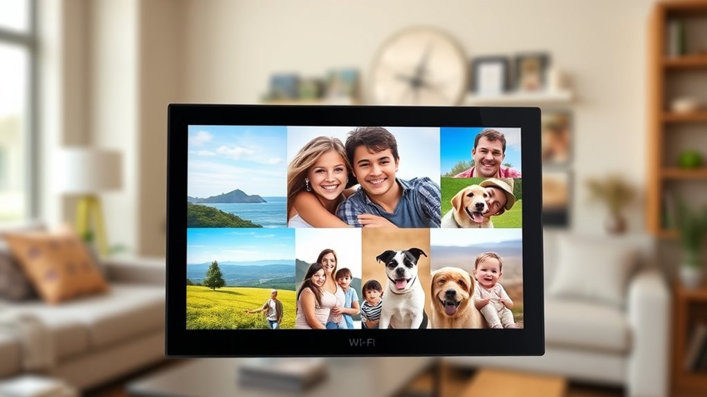 top email sharing digital frames