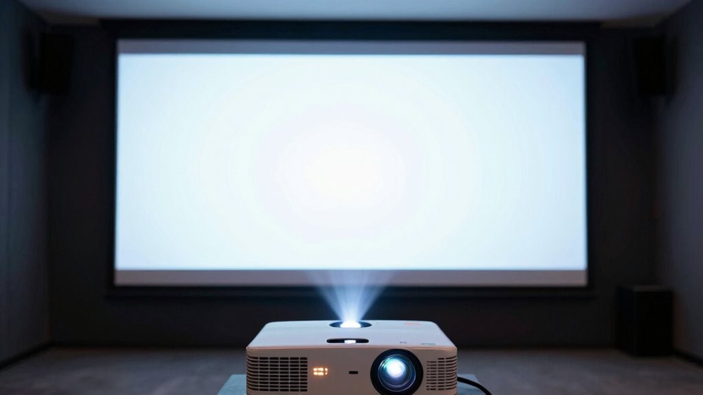 adjust projector brightness carefully