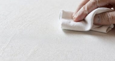 avoid harsh cleaning agents
