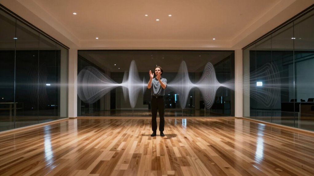 clap test reveals acoustic reflection