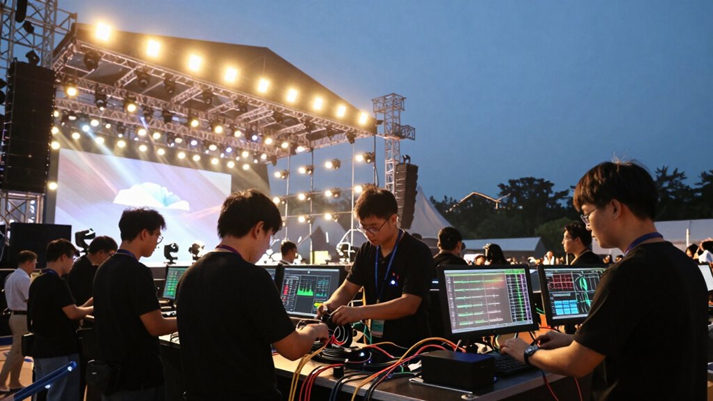 coordinate lighting and tech