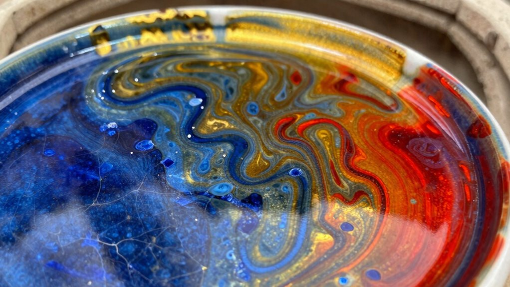 firing temperature influences glaze colors