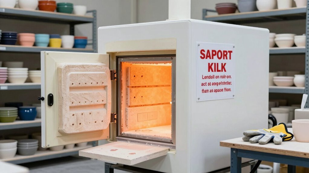 follow kiln safety protocols