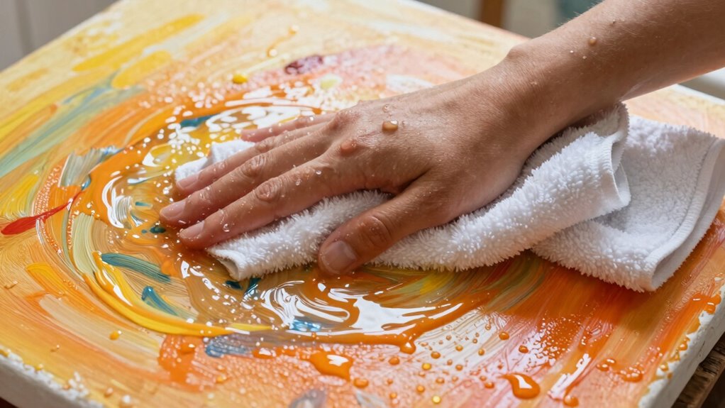 gentle rinse air dry