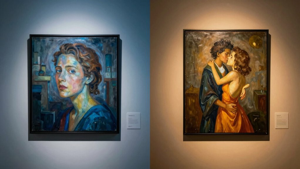 lighting color influences art