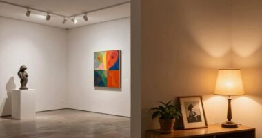 lighting differences in art