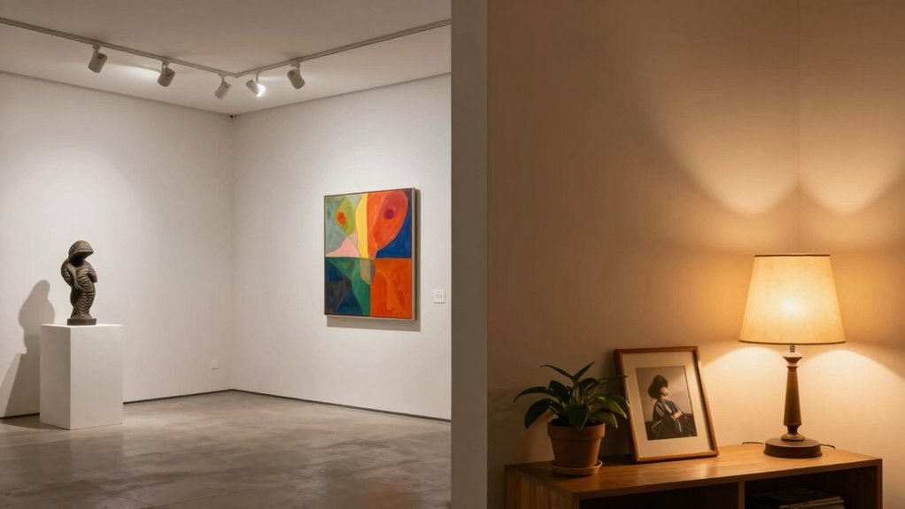 lighting differences in art