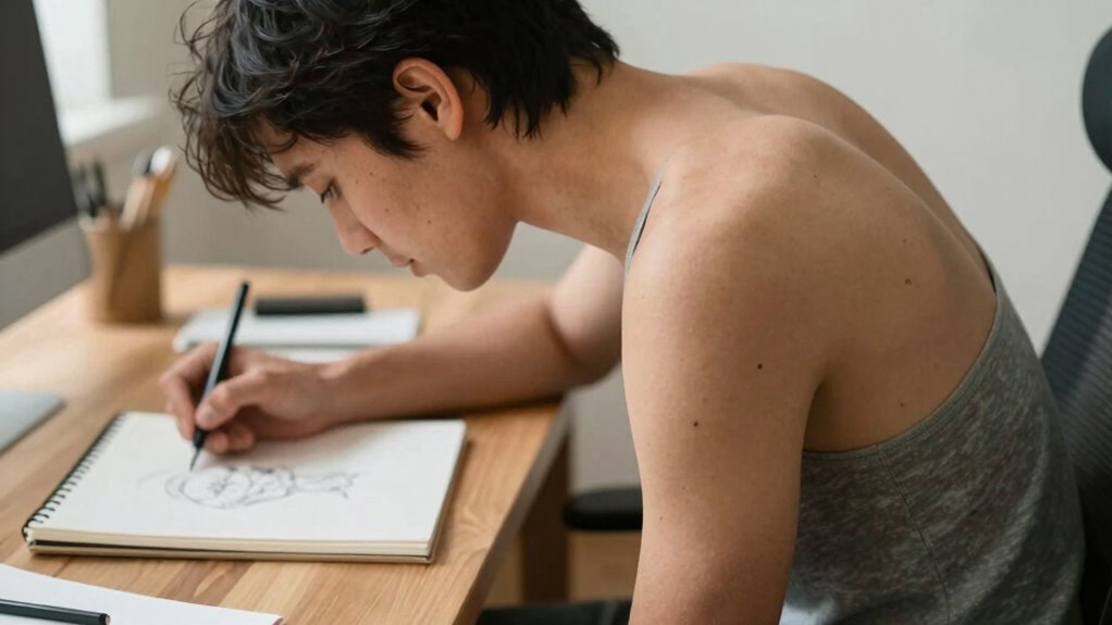 maintain ergonomic drawing habits