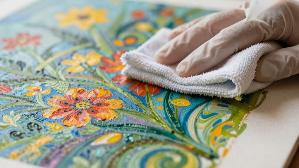 match cleaning tools carefully