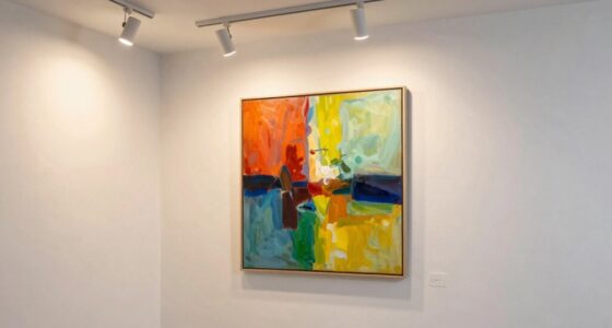 museum style artwork lighting