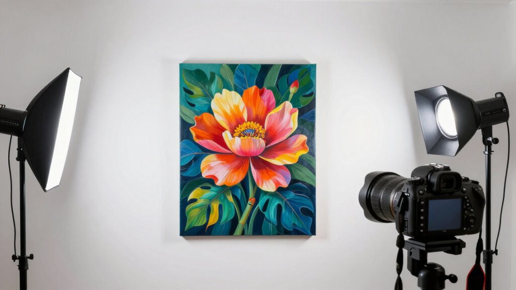 optimal artwork lighting setup