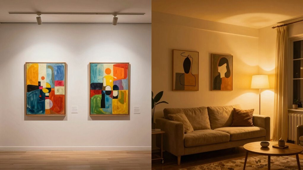 optimal lighting enhances art appreciation