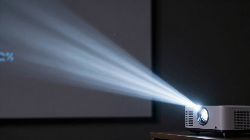 optimize projector brightness settings